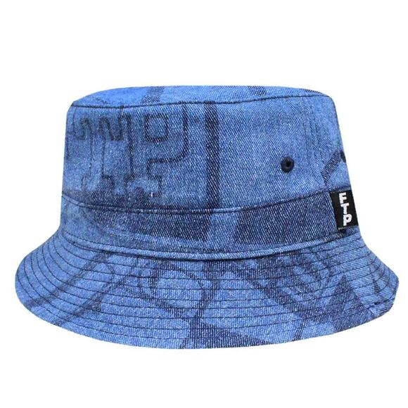 2019 FTP Psycho Denim Bucket Hat - Picture 1 of 2
